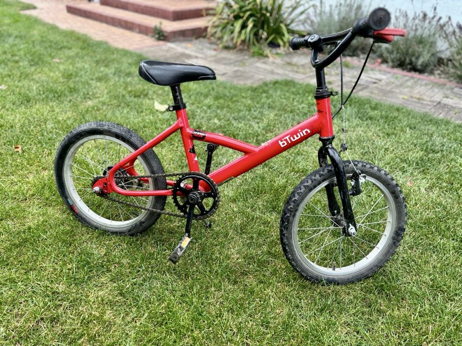 rower dziecięcy B'TWIN Hyper Hero 16 cali bez jednego hamulca