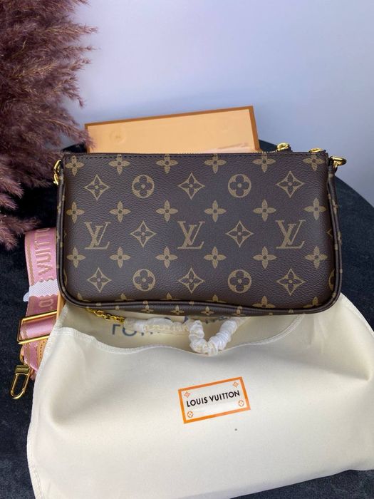 Torebka Louis Vuitton multi pochette pink pasek