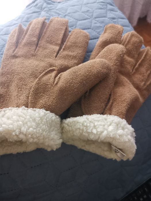 Rękawiczki męskie z kozuszkiem