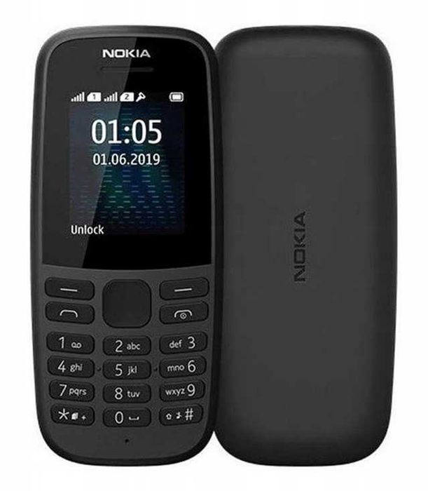 Nokia 105 4 MB / 4 MB 2G czarny DUAL SIM J.POLSKI