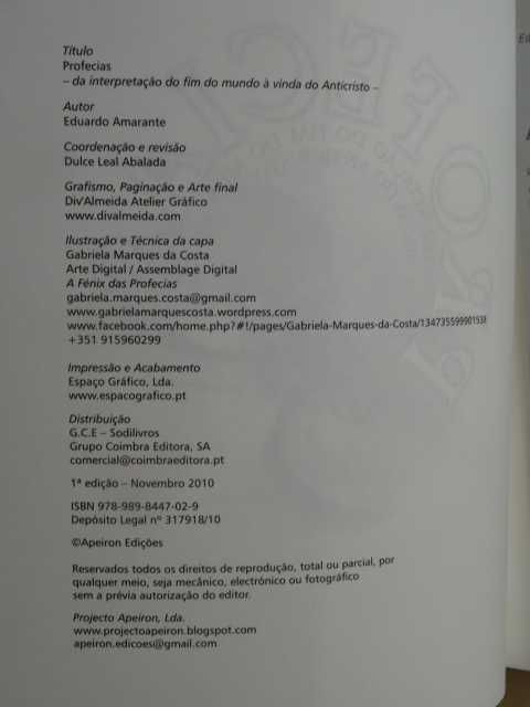 Prophecies of Eduardo Amarante - 1st Edition64751146456065122