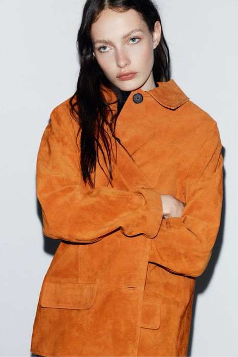 Куртка з 100% замші Zara M