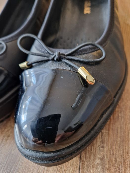 Czarne czółenka na platformie Ryłko RELAX, r. 40