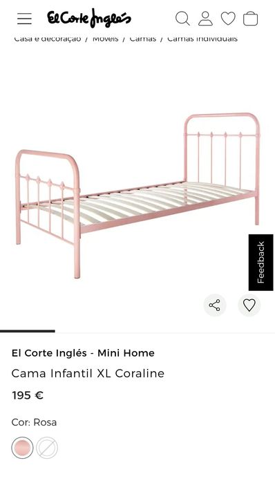 Cama de ferro de solteiro