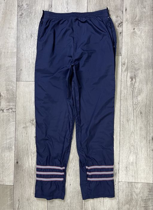Adidas штаны S размер винтажные на кнопках спортивные синие
