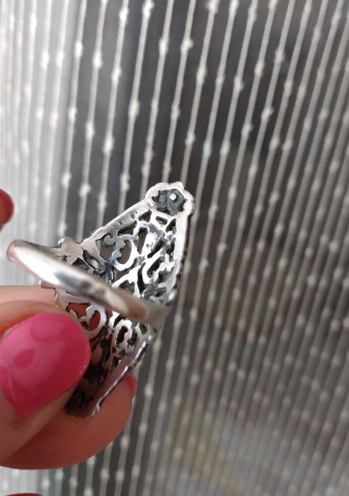 Anel em prata contrastada