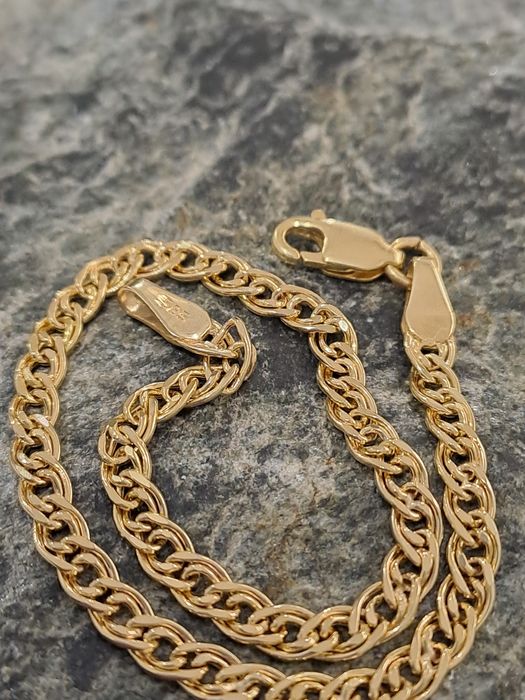 Złota bransoletka Splot Monalisa Pr.585 Nowa 19 cm