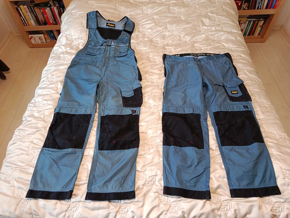 Spodnie robocze ogrodniczki Snickers Dura Twill 3312 r. 52 bdb