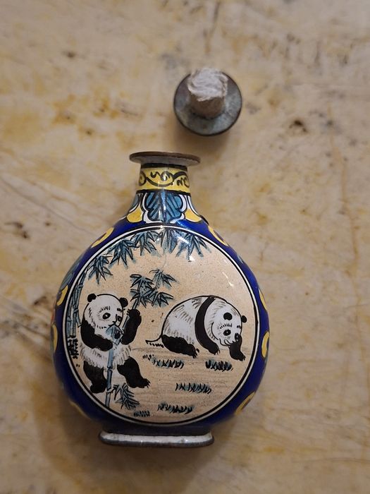 Frasco de rape também conhecidos por snuff bottle pintado a mão