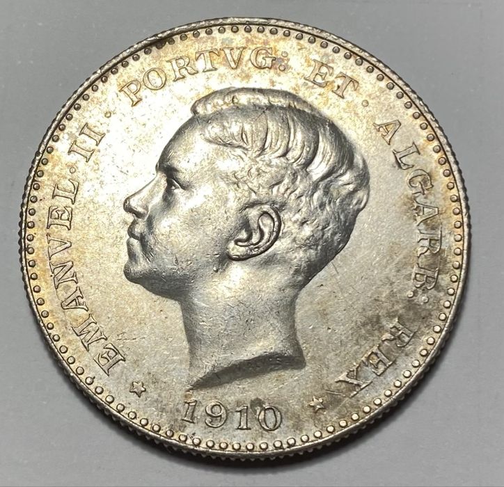 Moeda 1737 - D. MANUEI II - 1000 Reis Guerra Peninsular 1910