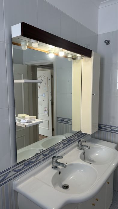 Movel wc + lavatorio + torneira + espelho