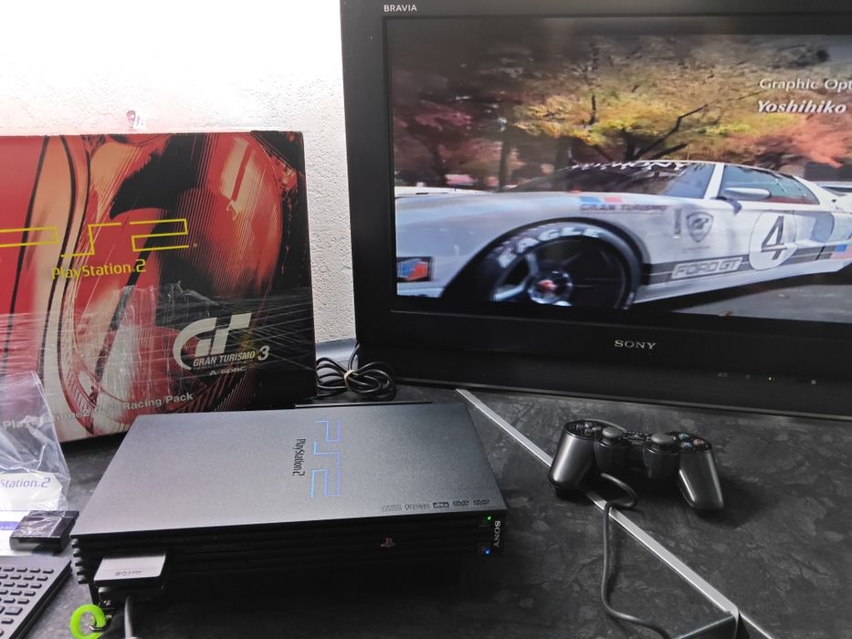 Konsola PlayStation2 GT3 Racing Pack,HDD 320GB,karton,network Adaptor