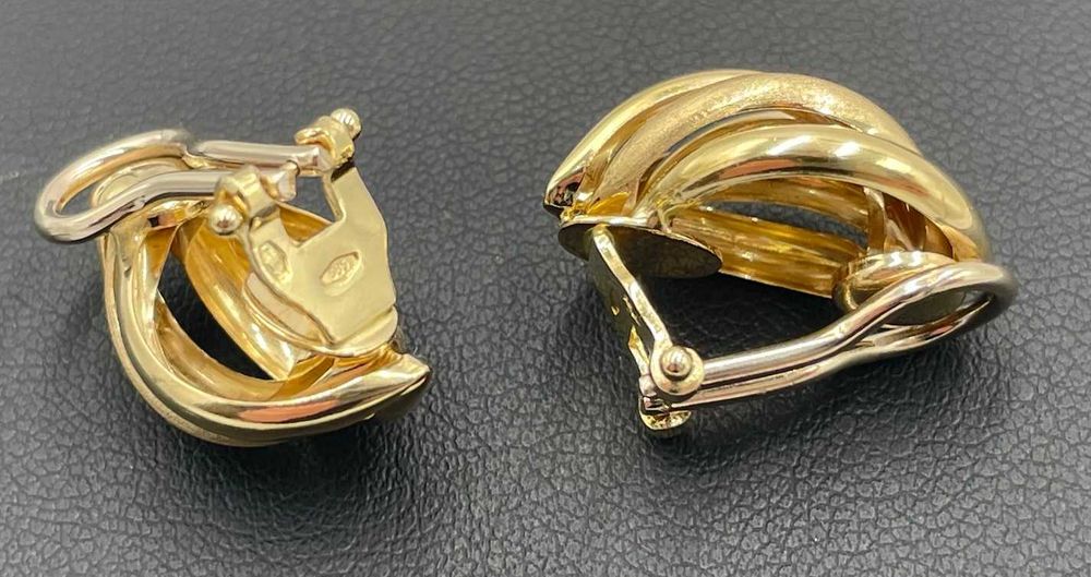 Złote kolczyki klipsy 14kt 4,91 gram