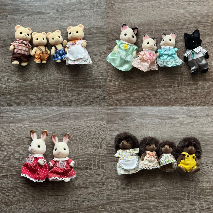 bardzo duży zestaw sylvanian families - domy, figurki, meble, dodatki