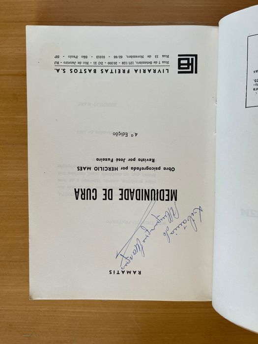 Livro "Mediunidade de Cura" – Ramatís / Hercílio Maes (Antigo)