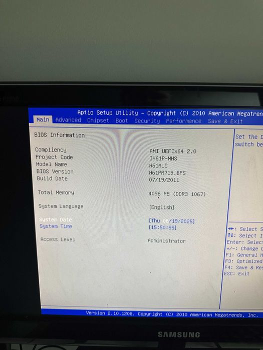 ПК для дому/роботи Intel Celeron G540/RAM 4 Gb/Biostar H61MLC