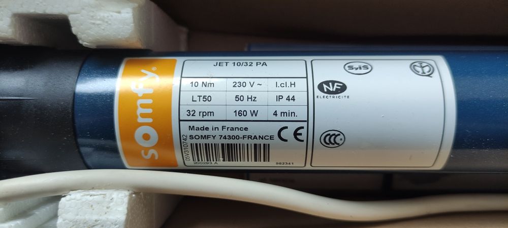 Silnik, napęd Somfy Jet 10/32 PA