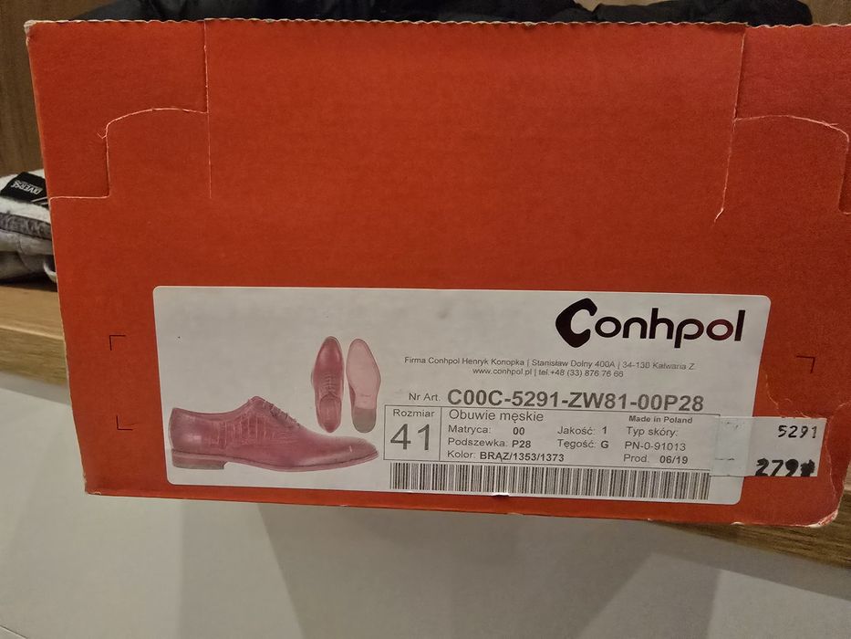 Buty męskie Conhpol rozmiar 41 skóra
