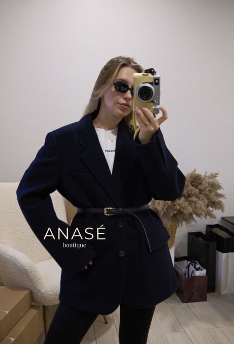 Пальто-жакет Zara, вовна, в стилі бажане