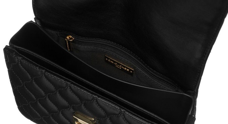 elegancka, pikowana listonoszka crossbody - david jones