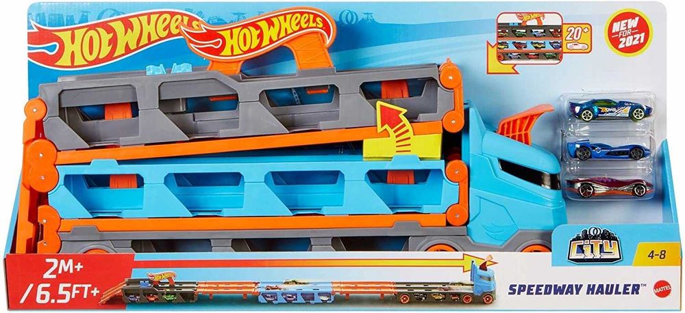 Transporter autek Hot Wheels - tor wyścigowy