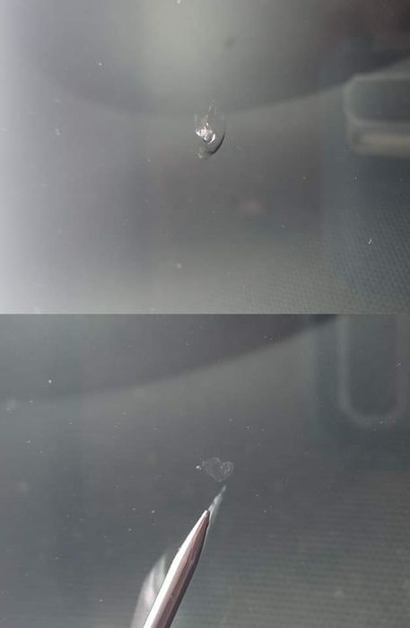 Naprawa odprysków szyb