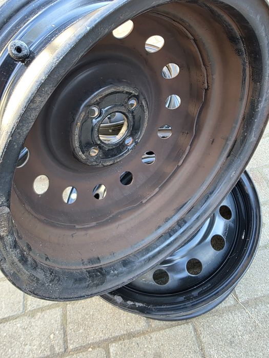 4x felgi stalowe 4x100 Hyundai 6X15 ET 52 otwór 54.1 orginalny komplet!