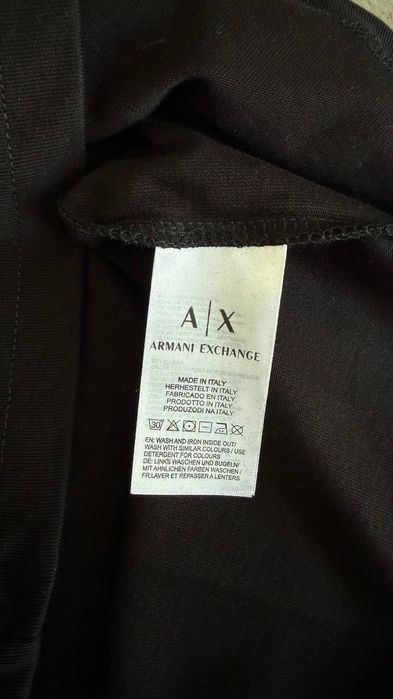 Стильна футболка Armani Exchange Milano/New York Black