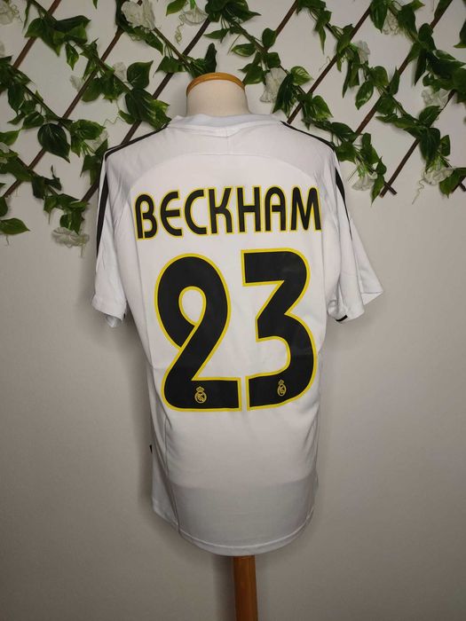 Retro Real Madrid 2003/04 Beckham 23 Em Stock M/L