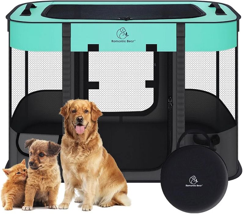 Składana klatka dla psa romantic bear 110x85x60cm kojec