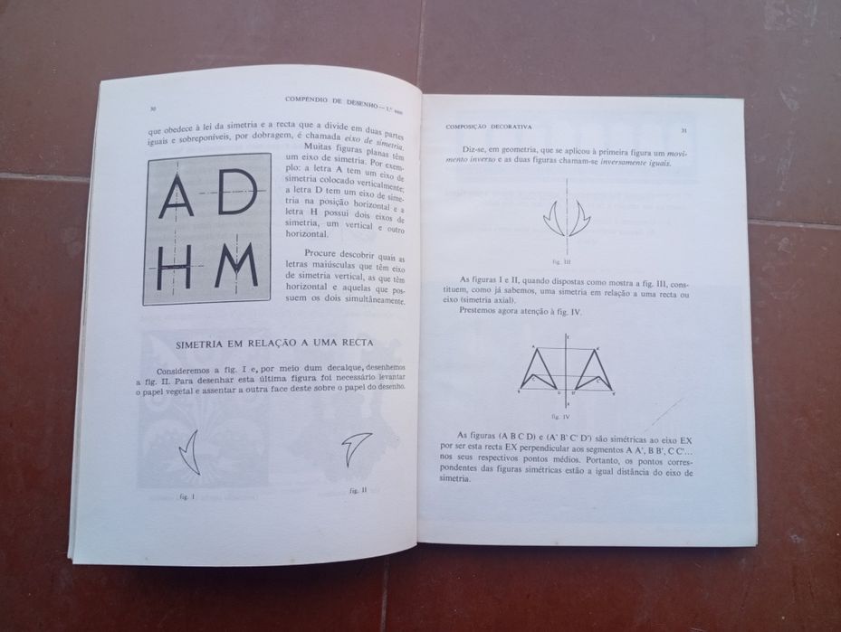 Livro "Compêndio de Desenho para o 1.º Ciclo do Ensino Liceal"