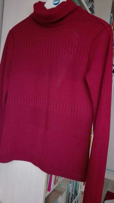 Bordowy golf zara