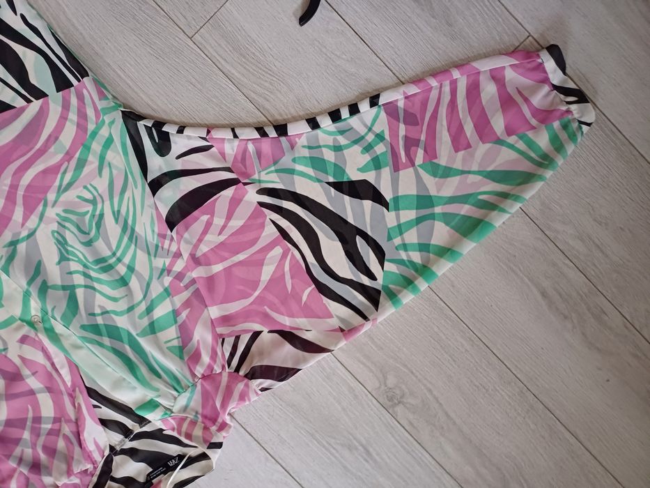 Koszula we wzory, krój oversize, Zara, rozmiar 36