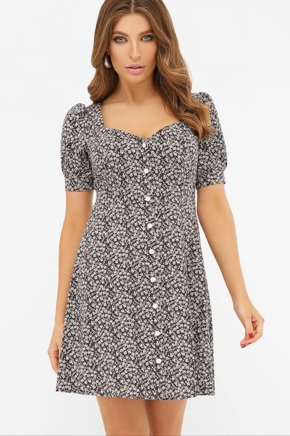 Платье в мелкий цветок