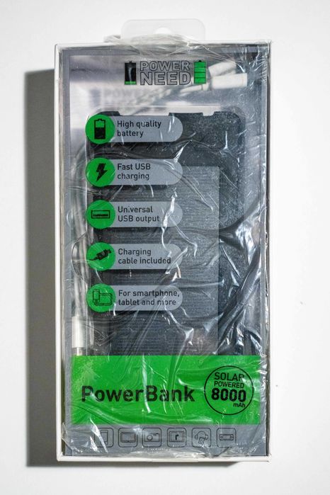 PowerBank 8000 mAh Solar Powered