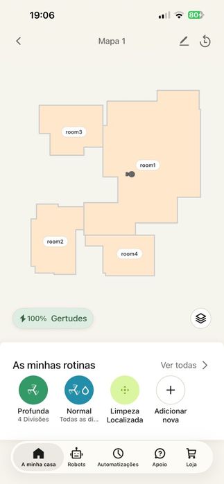 Roomba Plus 406 Combo + Base AutoWash – 3 meses – Impecável!