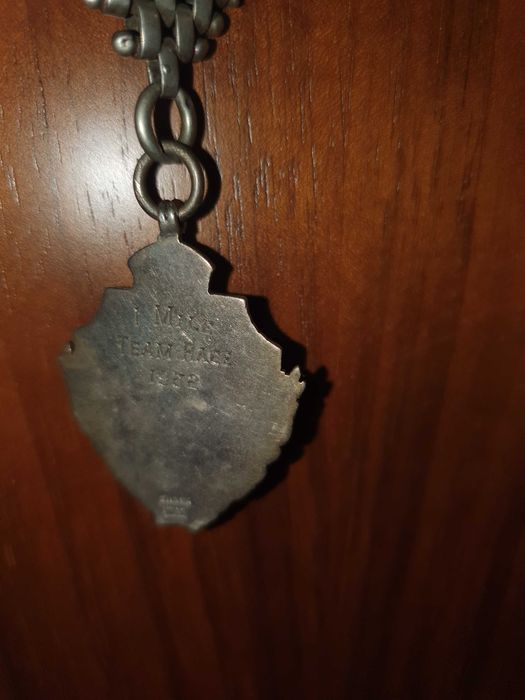 Relógio bolso Omega c/corrente união soviética prata