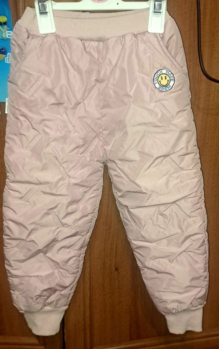 Зимние штаны на плюше флисе на 3-4 года,можно и на 2 на девочку