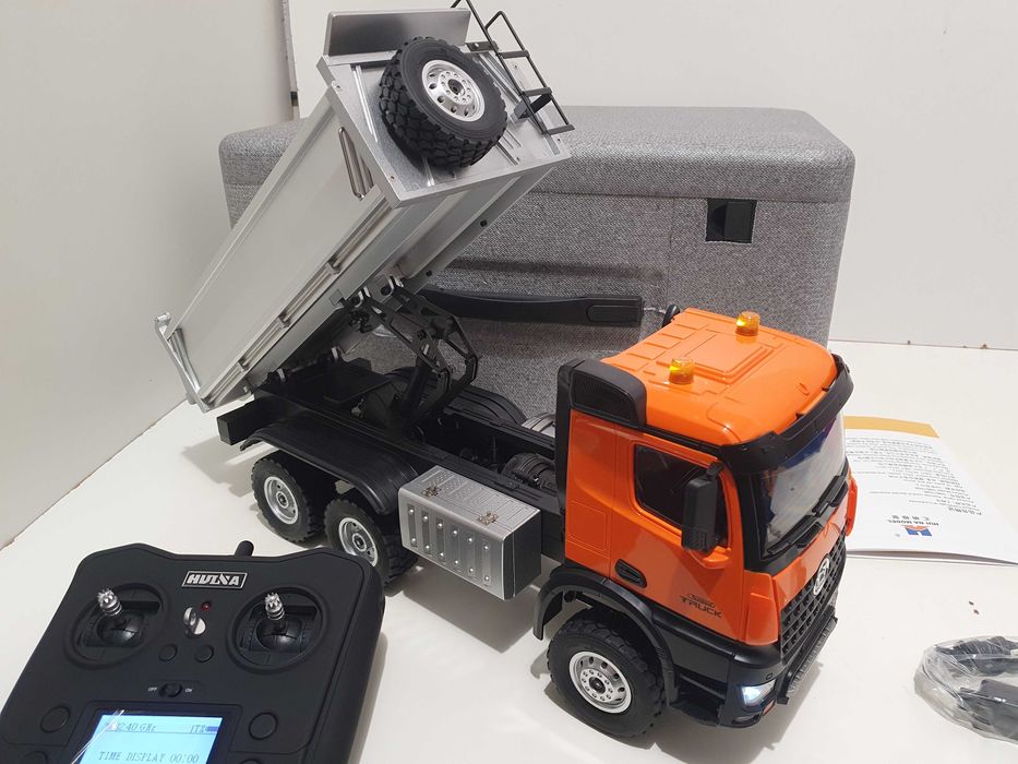 Cieżarówka 6x6 zdalnie sterowana RC HUINA 1598 nowa solidna 1/14