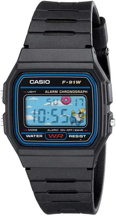 Casio F91W Modificado – Edição The Simpsons, Novo