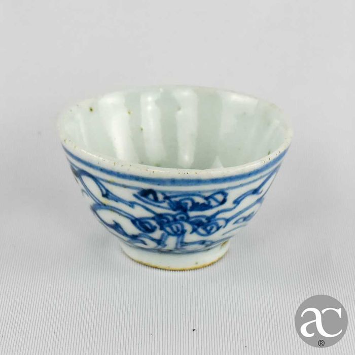 Taça porcelana da China, dinastia Qing, símbolo de dupla felicidade n6