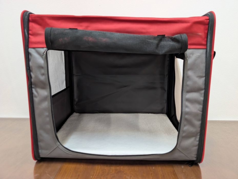 Torba Podróżna First Class Basic M 61x46x53,5cm Czerwono-Szara Transporter - NOWA