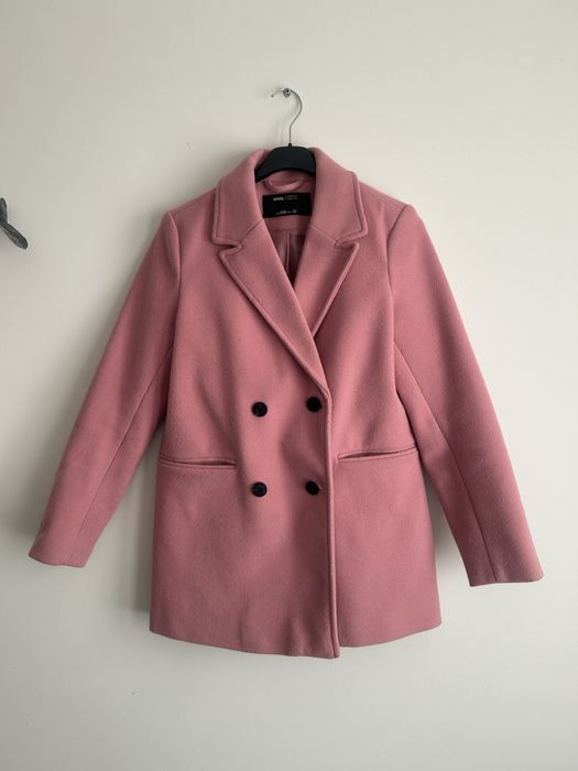 Różowy płaszcz płaszczyk Sinsay XXS 32