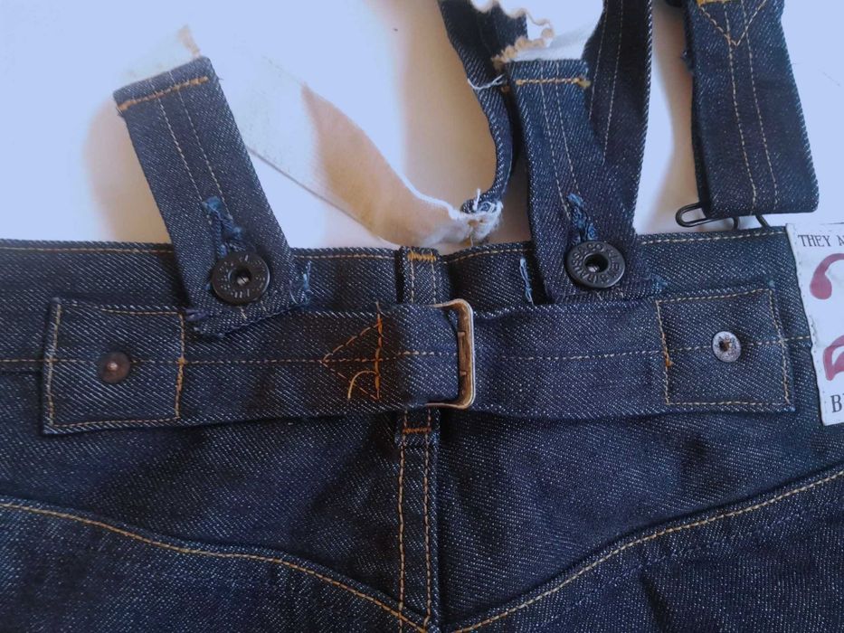 Jeans Levis 201 z szelkami. Unikat. Nowe.