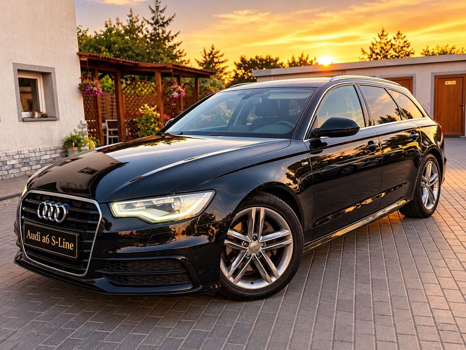 Audi A6 Avant S-line 2.0tdi 177km el- klapa tył czarny s-line sport xenon