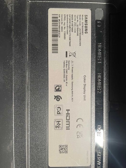 Монітор Samsung 27 дюймів битий екран