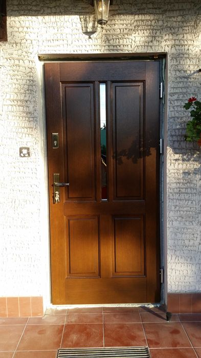 Drzwi zewnętrzne drewniane 78mm od ręki Serock Czyste powietrze