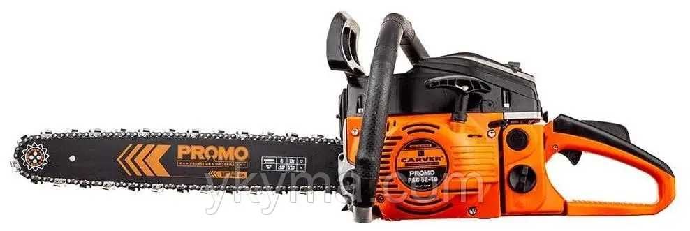 Ланцюгова бензопила CARVER 18", 52 куб.см, 7000 об/хв