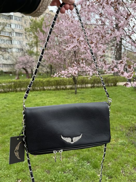 Сумка клатч zadig&voltaire клатч rock чорна