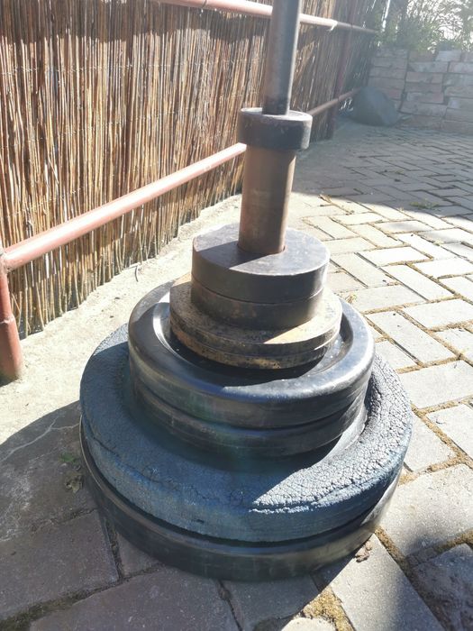 Zestaw Obciąrzenia+sztanga olimpijska